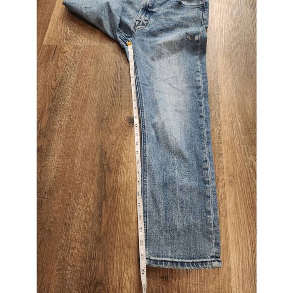 Mother 'The Double Dazzler In Lbo" womens Jeans 30x23.5 crop ankle straight fit - Picture 6 of 11